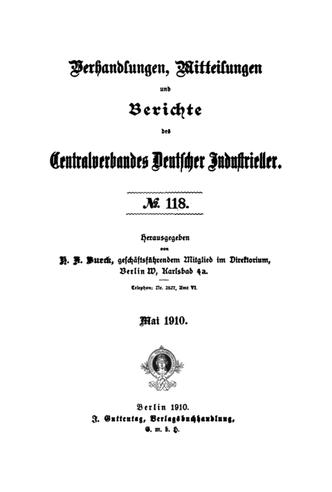 Cover image for book Mai 1910