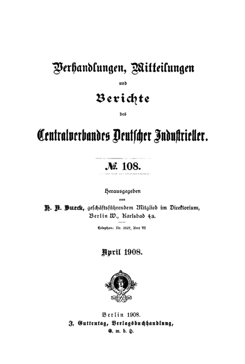 Cover image for book April 1908