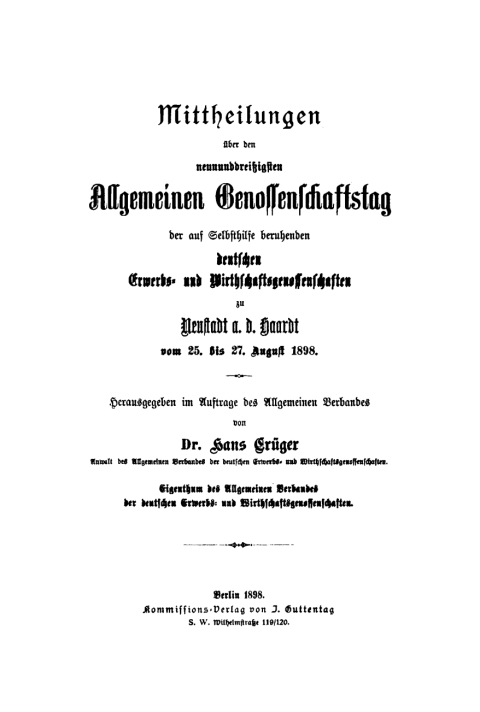 Cover image for book Neustadt a. d. Haardt vom 25. bis 27. August 1898