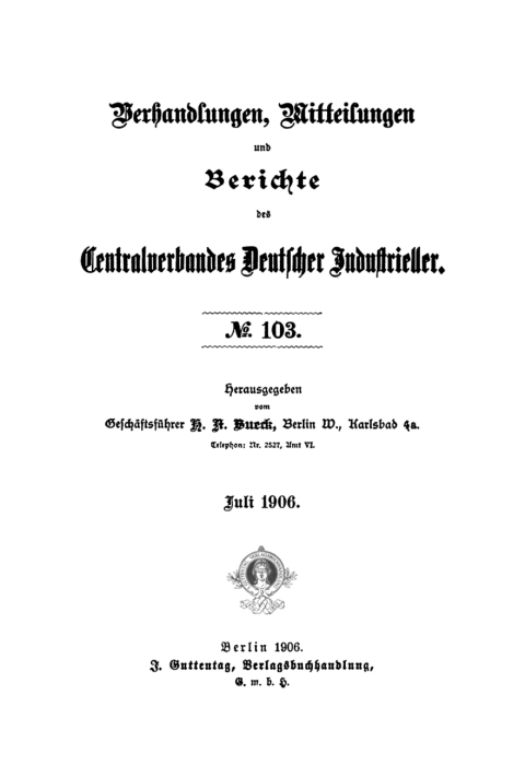 Cover image for book Juli 1906