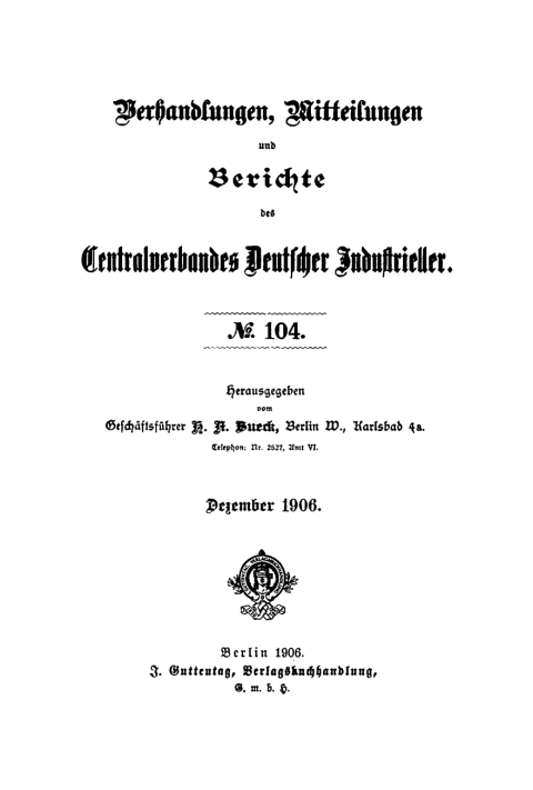 Cover image for book Dezember 1906
