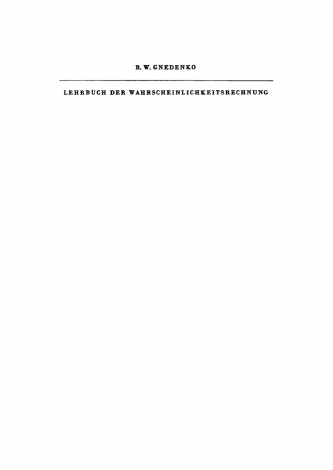Cover image for book Lehrbuch der Wahrscheinlichkeitsrechnung