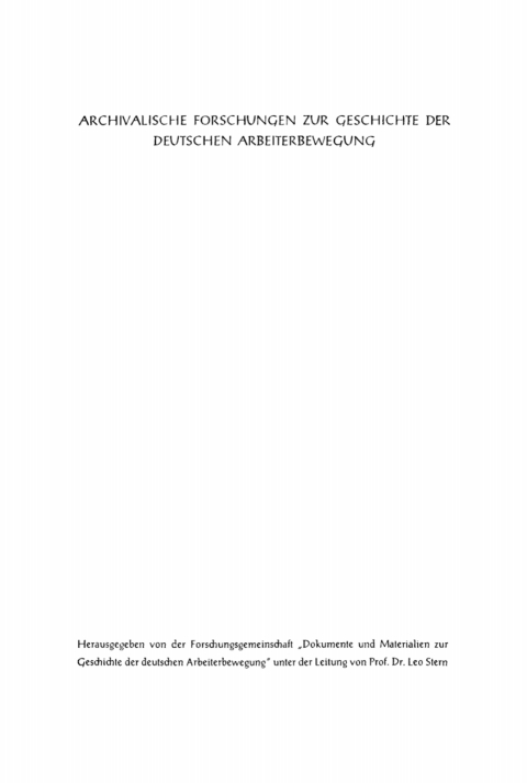 Cover image for book 3. Arbeitstagung der Forschungsgemeinschaft „Dokumente und Materialien zur Geschichte der Deutschen Arbeiterbewegung” Am 7. und 8. Dezember 1953 in Halle (Saale)