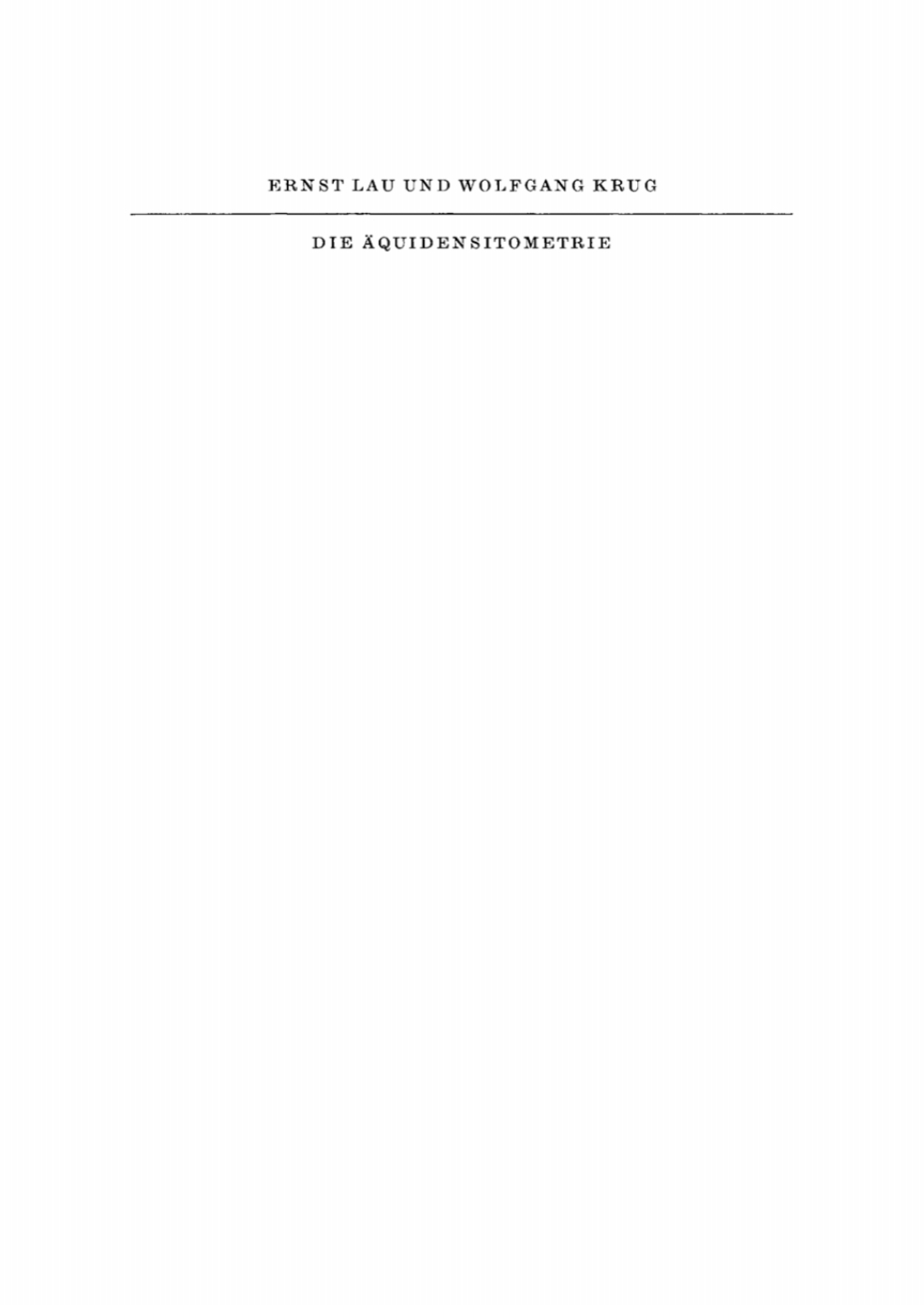 Page Fidelity Die Äquidensitometrie; $148.73