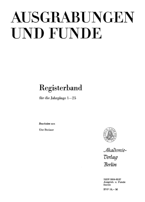 Cover image for book Jahrgänge 1–25