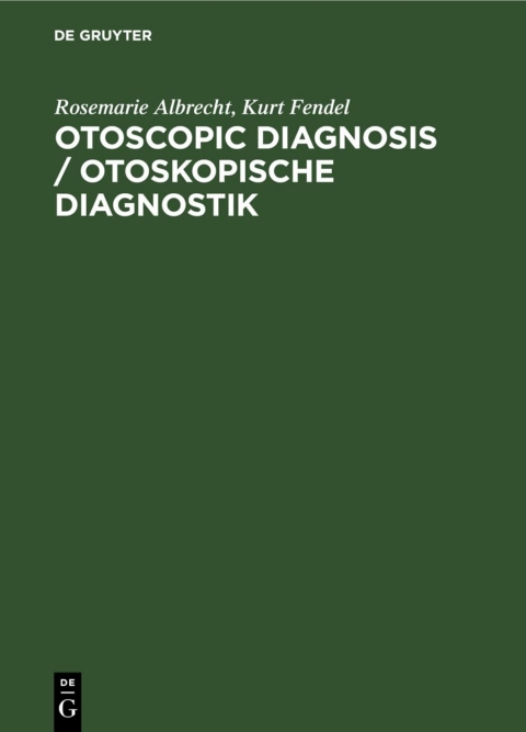 Cover image for book Otoscopic Diagnosis / Otoskopische Diagnostik