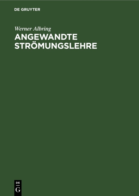 Cover image for book Angewandte Strömungslehre
