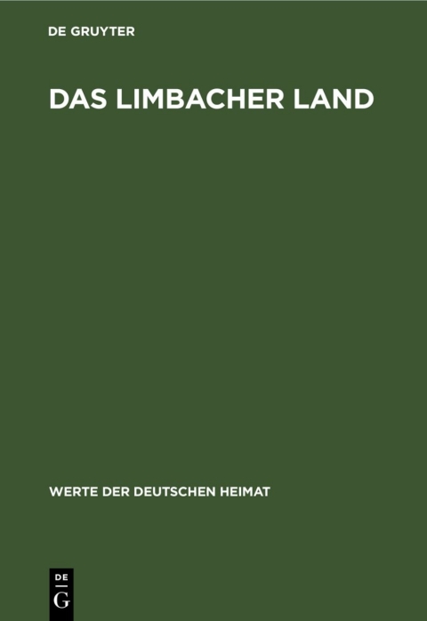 Cover image for book Das Limbacher Land