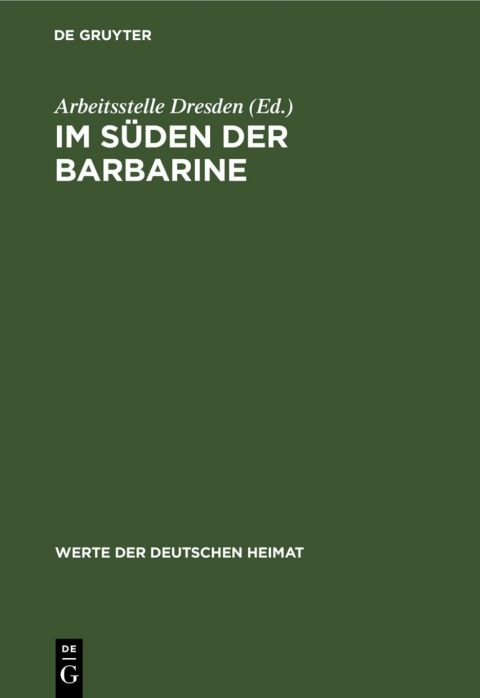 Cover image for book Im Süden der Barbarine