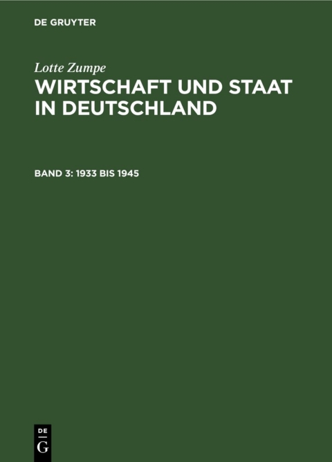 Cover image for book 1933 bis 1945