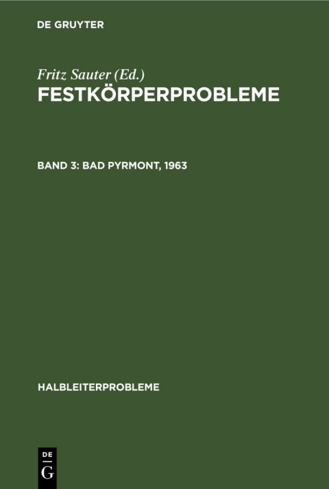 Cover image for book Bad Pyrmont, 1963