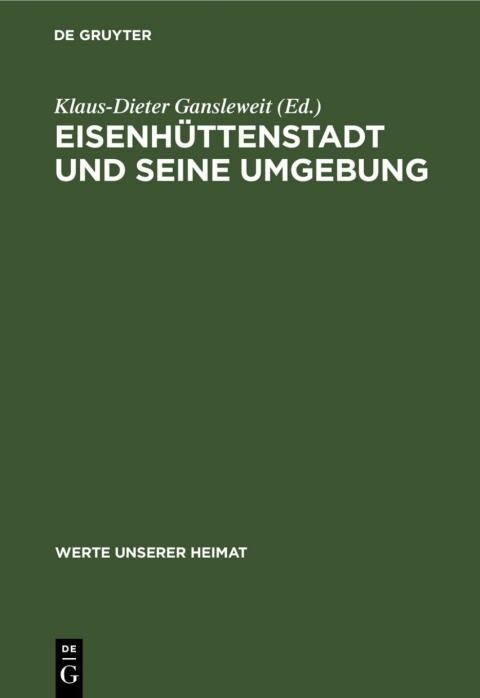 Cover image for book Eisenhüttenstadt und seine Umgebung