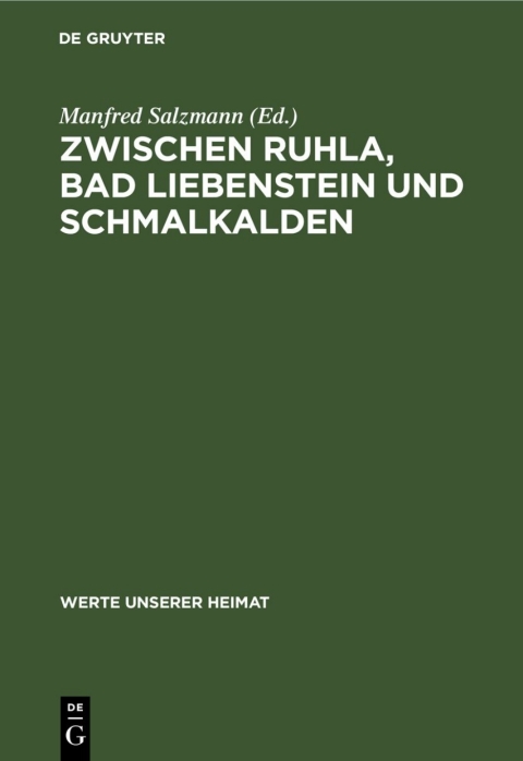 Cover image for book Zwischen Ruhla, Bad Liebenstein und Schmalkalden