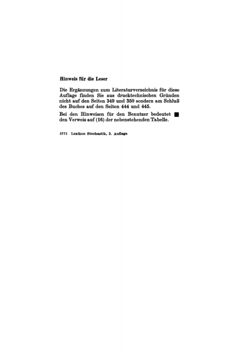 Cover image for book Wahrscheinlichkeitsrechnung und Mathematische Statistik. Lexikon der Stochastik