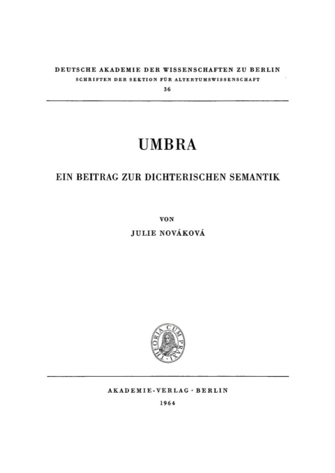Cover image for book Umbra