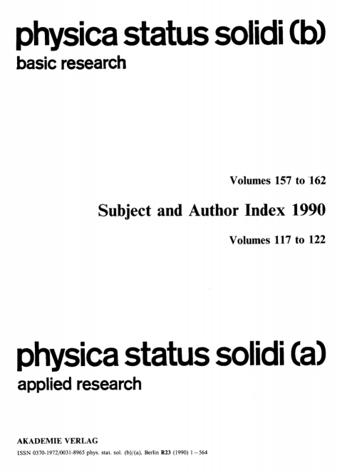 Cover image for book Subject and Author Index 1990