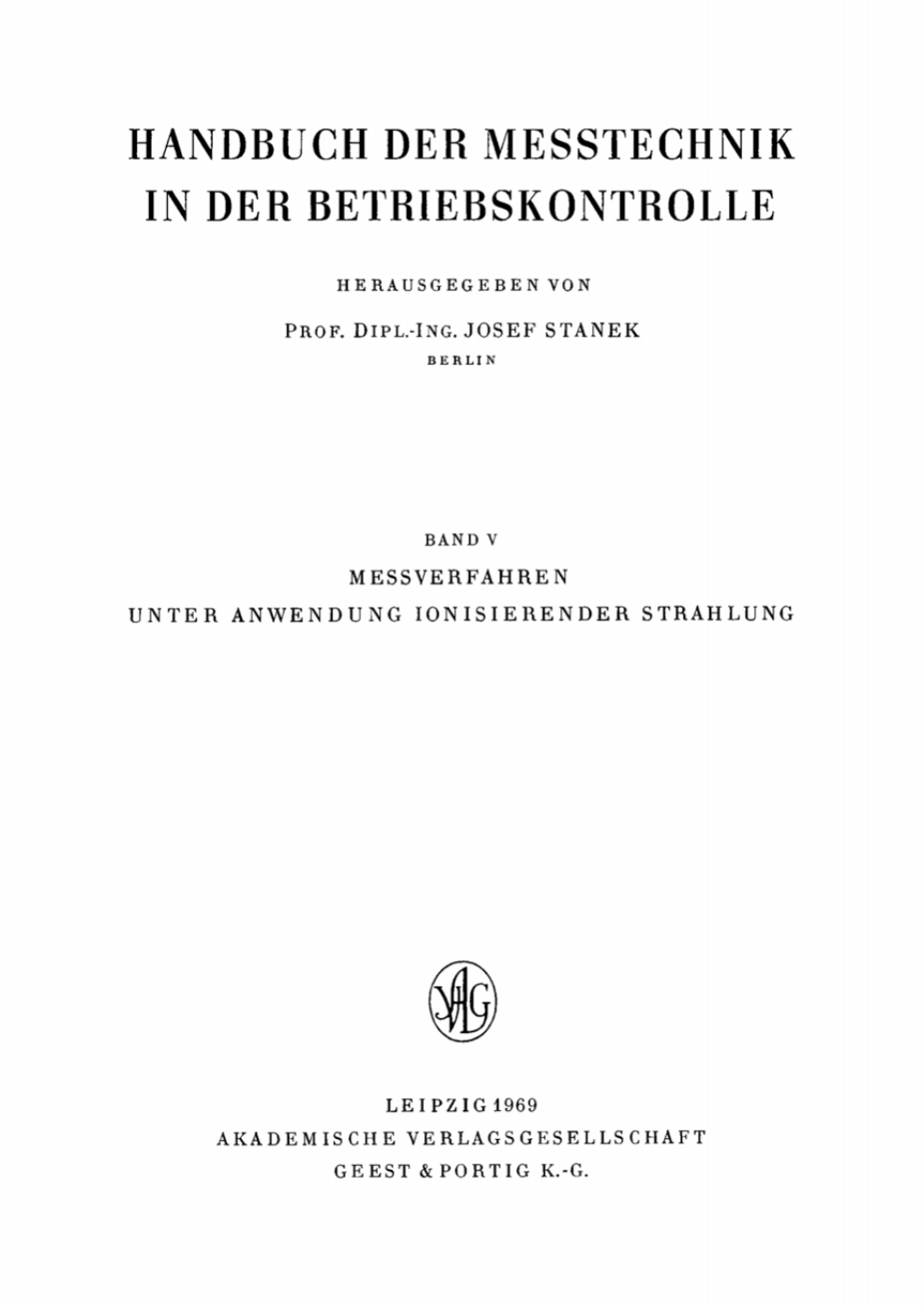 Page Fidelity Messverfahren unter Anwendung ionisierender Strahlung; $432.90