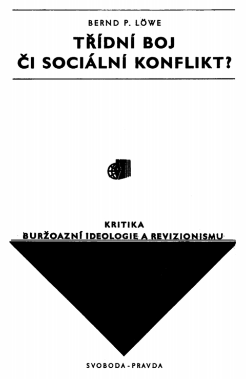 Cover image for book Třídní boj či sociální konflikt?