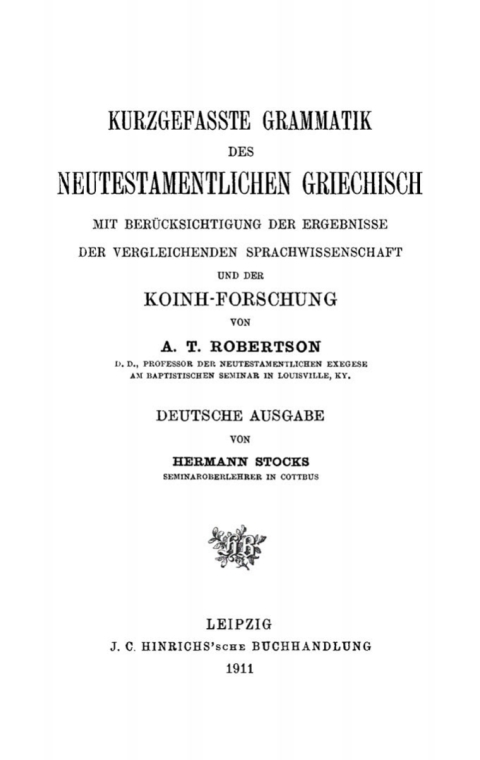 Cover image for book Kurzgefasste Grammatik des Neutestamentlichen Griechisch
