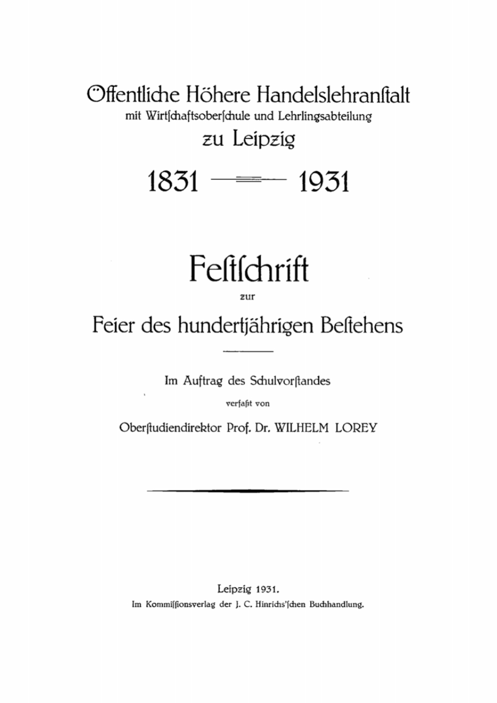 Page Fidelity Festschrift zur Feier des hundertjährigen Bestehens; $148.73