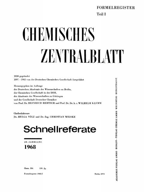 Cover image for book 1968, Formelregister, Teil 1