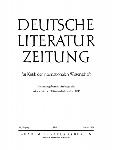 Cover image for book Februar 1973