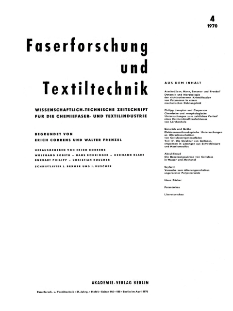 Cover image for book April 1970