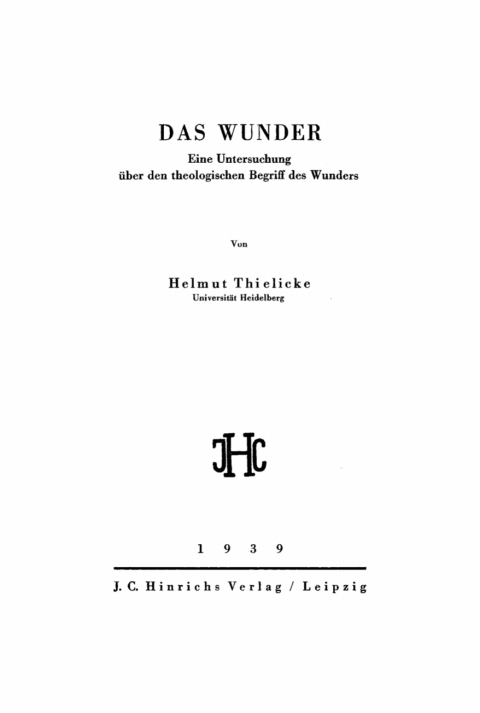 Cover image for book Das Wunder