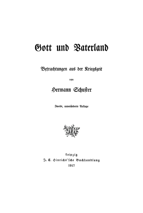 Cover image for book Gott und Vaterland