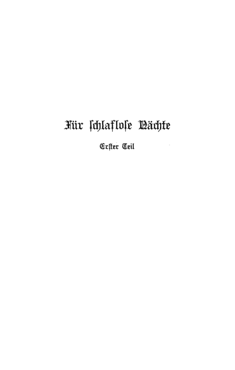 Cover image for book C. Hilty: Für schlaflose Nächte. Teil 1
