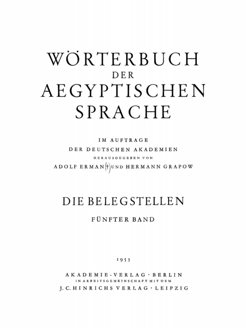 Cover image for book Die Belegstellen