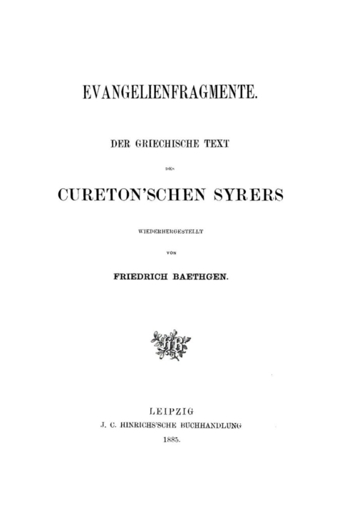 Cover image for book Evangelienfragmente