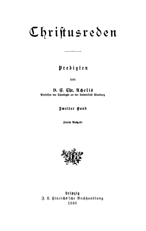 Cover image for book Predigten