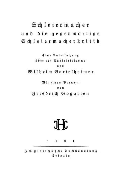 Cover image for book Schleiermacher und die gegenwärtige Schleiermacherkritik