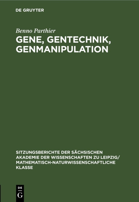 Cover image for book Gene, Gentechnik, Genmanipulation