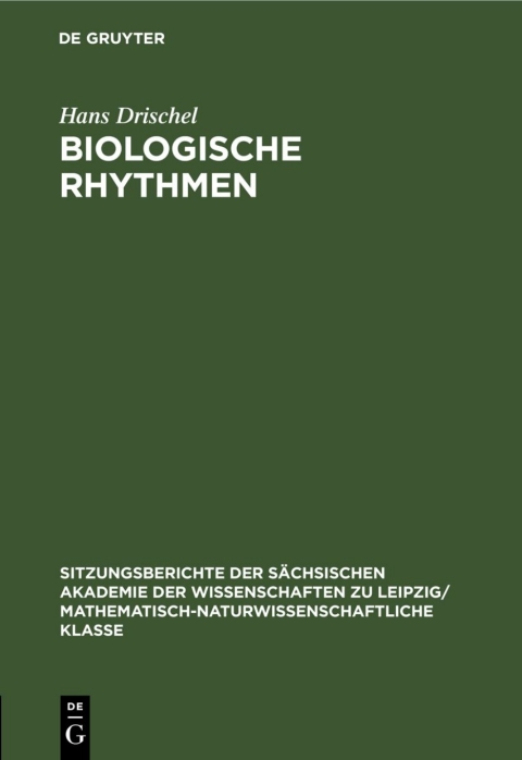 Cover image for book Biologische Rhythmen