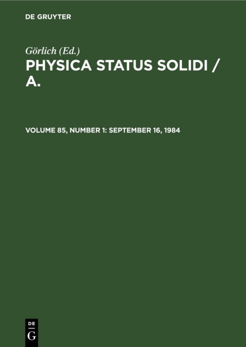 Cover image for book September 16, 1984