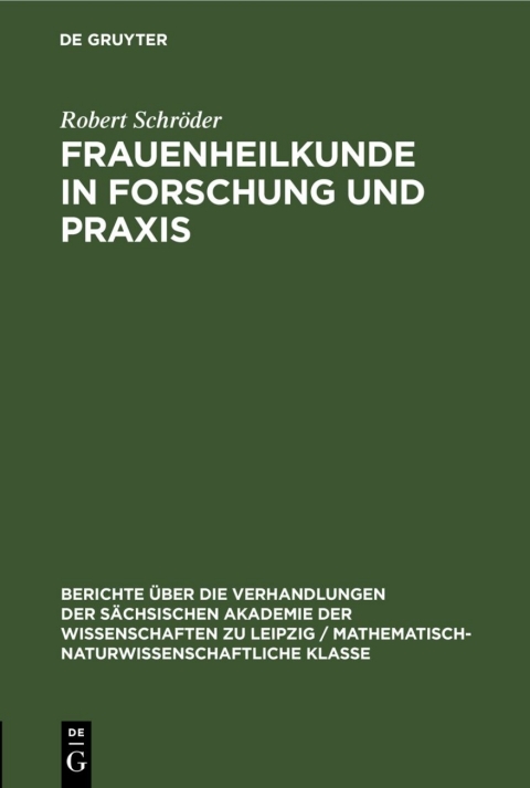 Cover image for book Frauenheilkunde in Forschung und Praxis