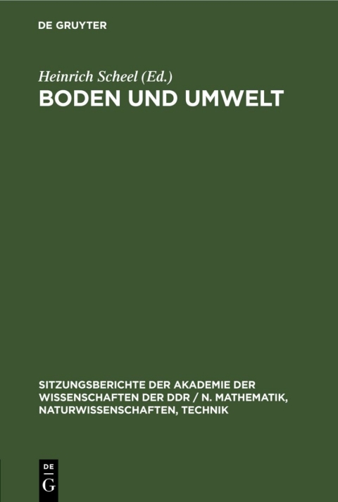 Cover image for book Boden und Umwelt