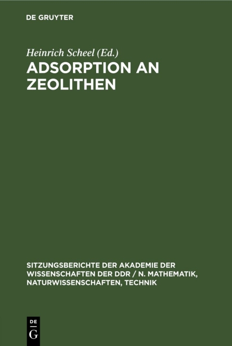 Cover image for book Adsorption an Zeolithen