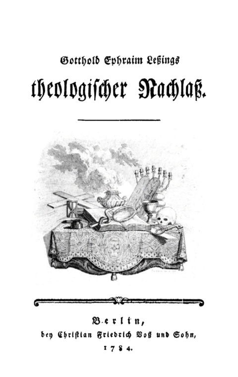 Cover image for book Gotthold Ephraim Leßings theologischer Nachlaß