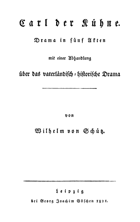 Cover image for book Carl der Kühne