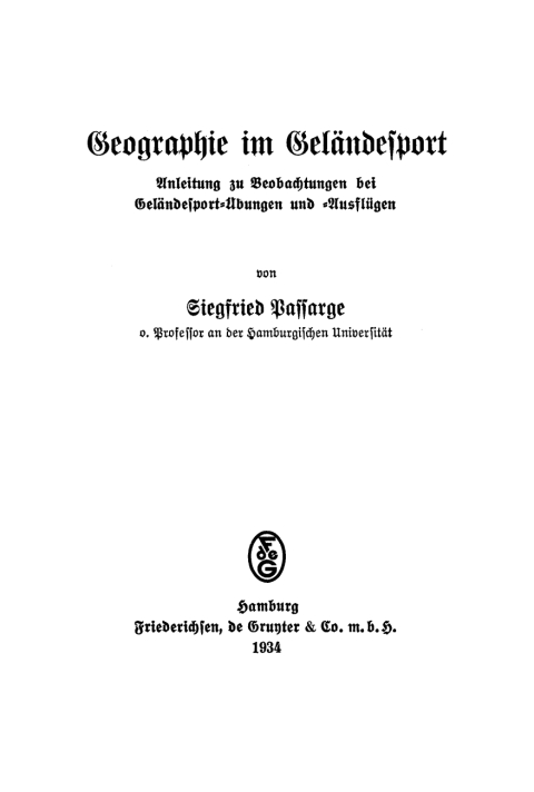 Cover image for book Geographie im Geländesport