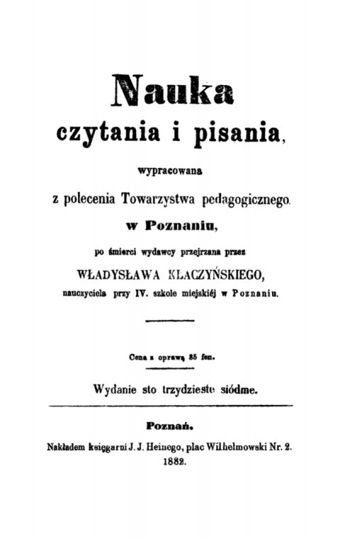 Cover image for book Nauka czytania i pisania, wypracowana z polecenia Towarzystwa pedagogicznego w Poznaniu
