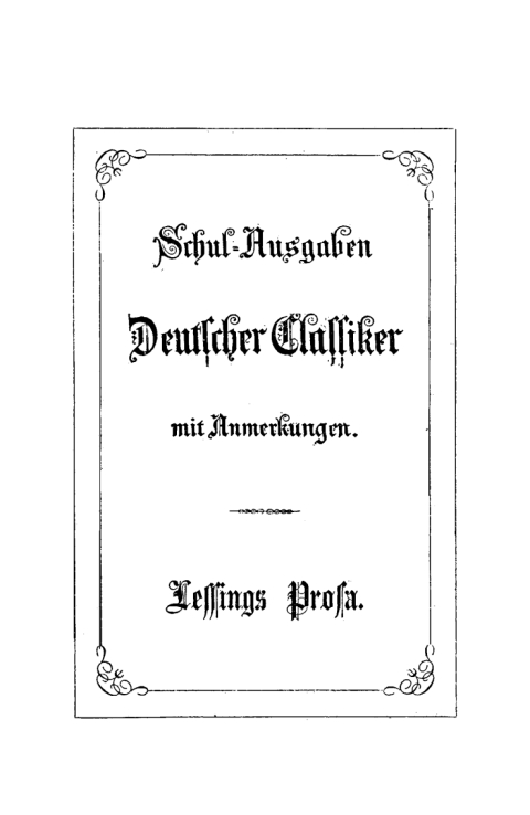Cover image for book Lessings Prosa in Auswahl
