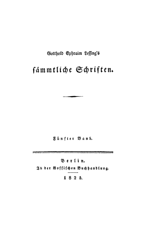 Cover image for book Gotthold Ephraim Lessing: Gotthold Ephraim Lessings Sämmtliche Schriften. Band 5