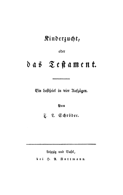 Cover image for book Kinderzucht, oder Das Testament