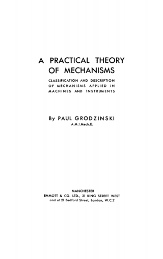A Practical Theory of Mechanisms