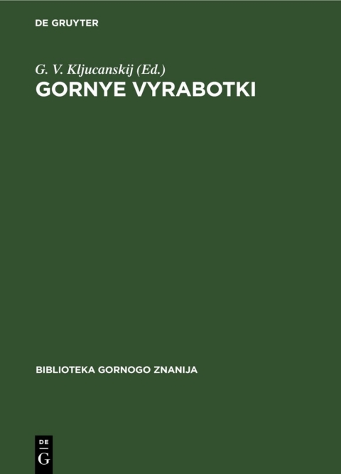Cover image for book Gornye vyrabotki