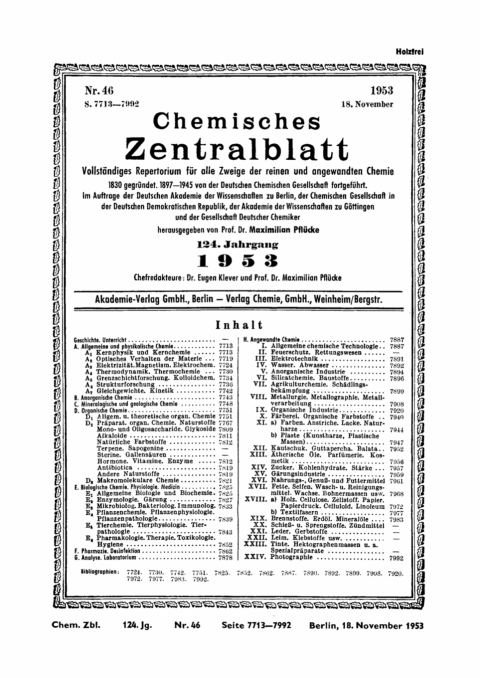 Cover image for book 18. November 1953